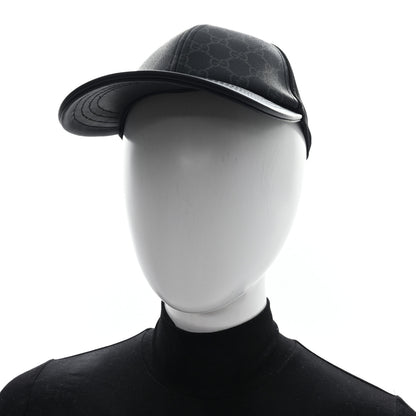 Gucci GG Supreme Monogram Baseball Hat M 58 Black 2 of 11
