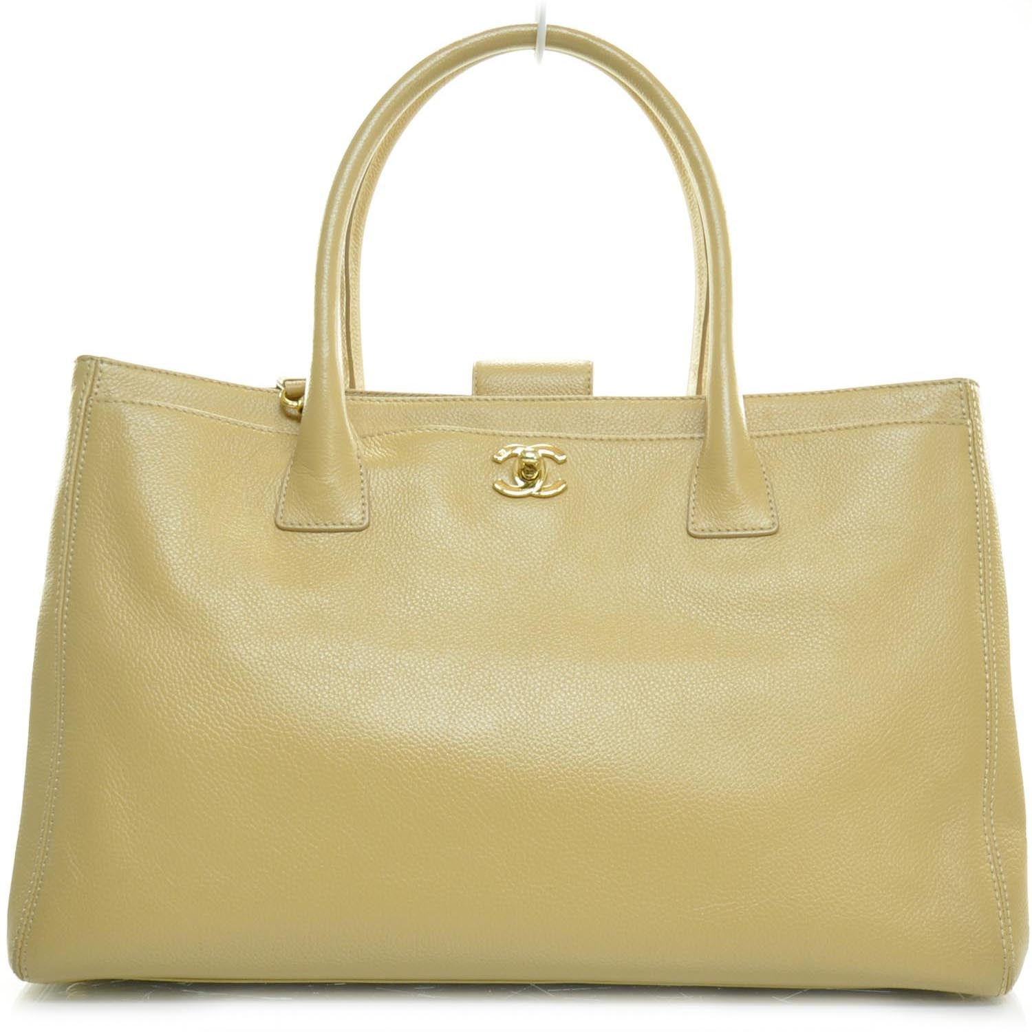 Chanel Caviar Cerf Shopper Tote Beige 1 of 3