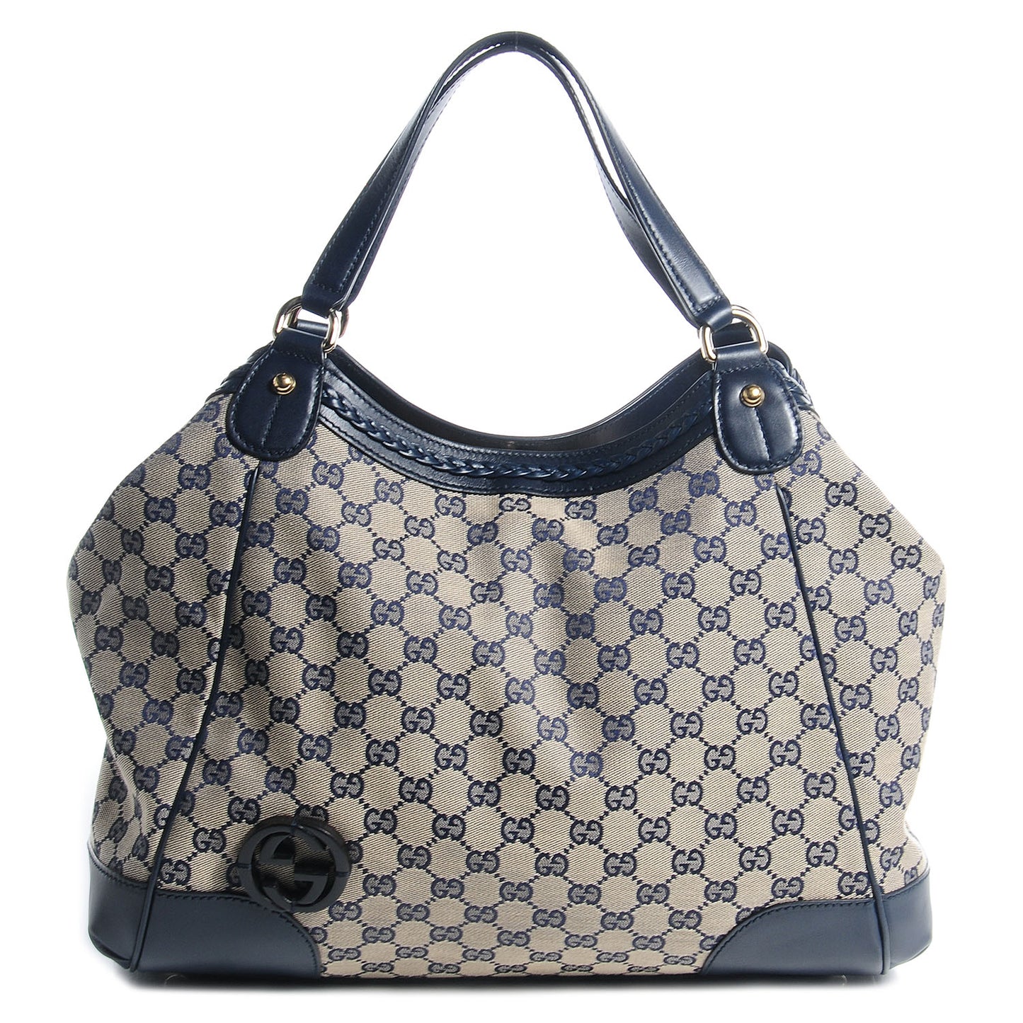 Monogram Medium Brick Lane Tote Navy