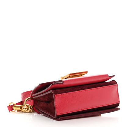 Givenchy Goatskin Suede Mini GV3 Shoulder Bag Pink Aubergine 4 of 11