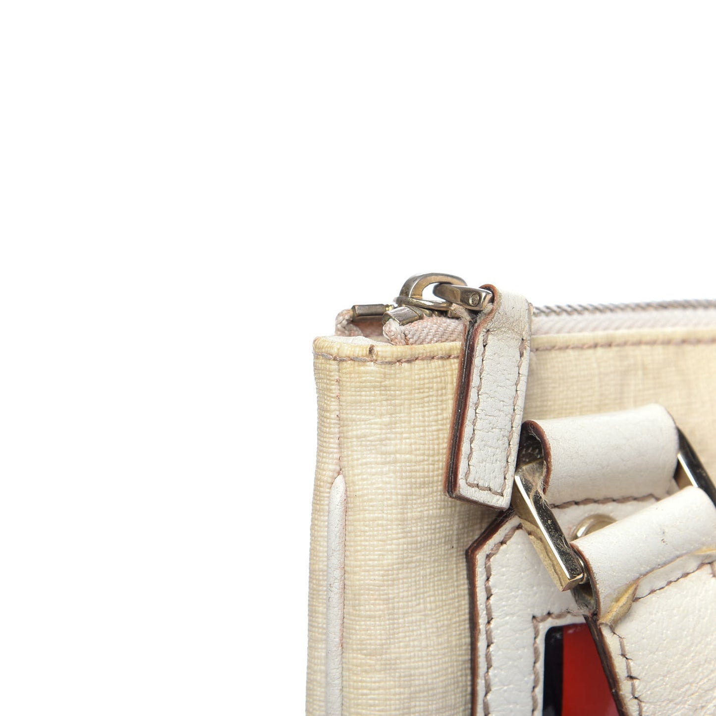 GG Plus Web Messenger Bag White