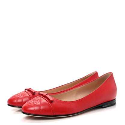 Gucci Double G Ballet Flats 36.5 Red 3 of 8