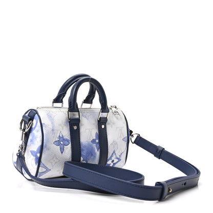 Louis Vuitton Monogram Watercolor Keepall XS Blue 2 of 9