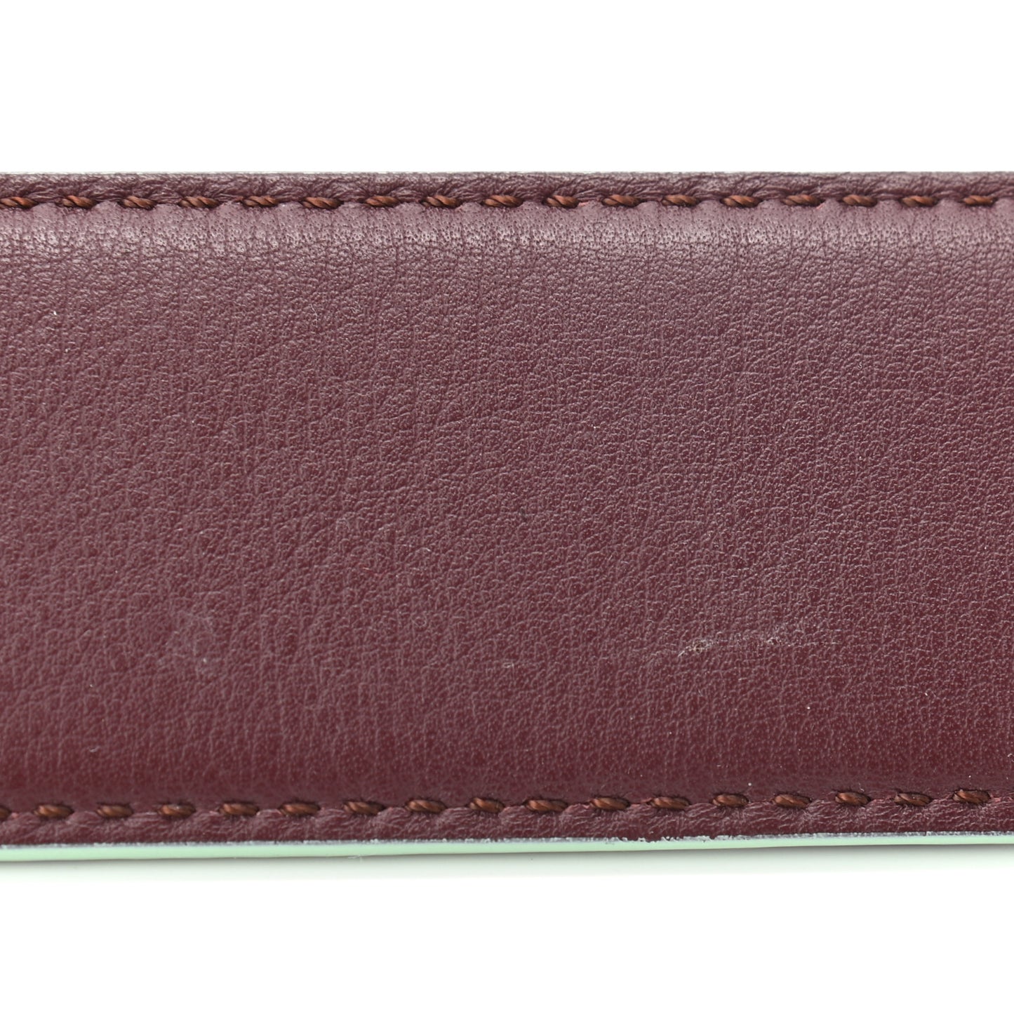 Vitello Dolce Bi-Color Degrade Studded Strap You Verde Prato Bordeaux