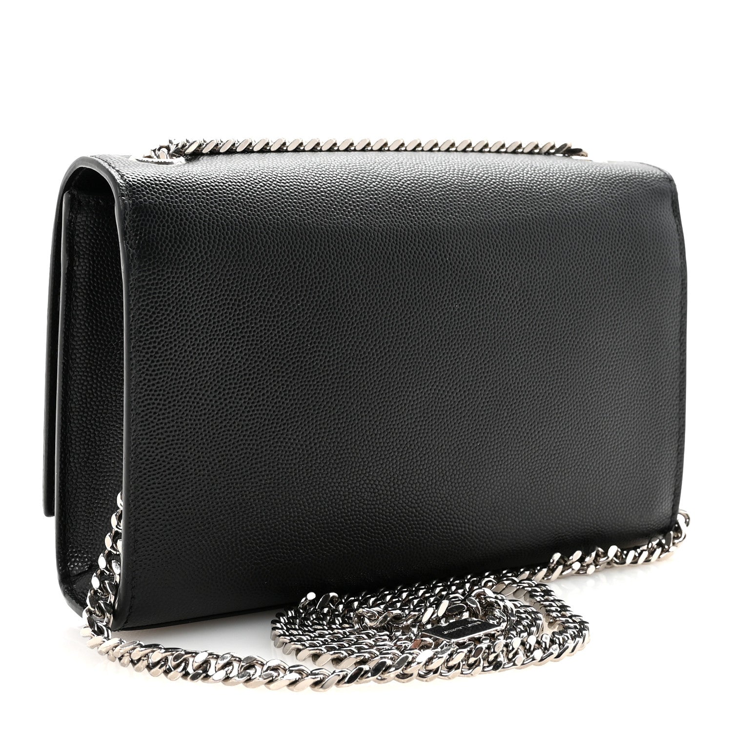 Saint Laurent Grain De Poudre Small Classic Monogram Kate Tassel Satchel Black 3 of 9