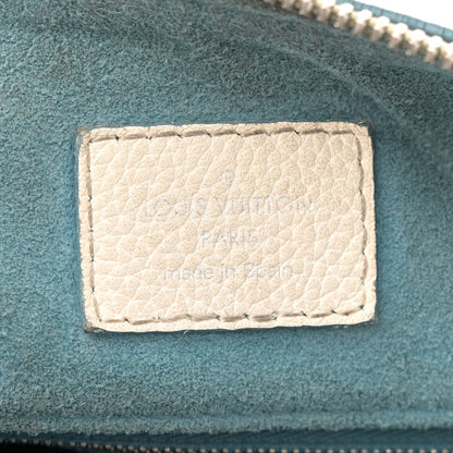 Louis Vuitton Mahina Beaubourg Hobo MM Snow Orage Blue 6 of 14