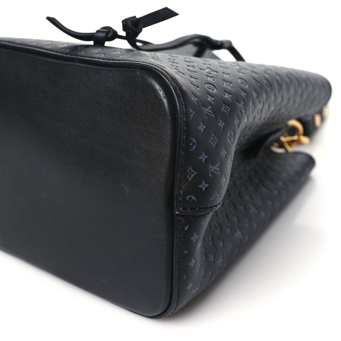 Calfskin Nanogram Embossed Neonoe BB Black