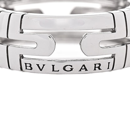 Bulgari 18K White Gold Parentesi Band Ring 58 8.25 4 of 5