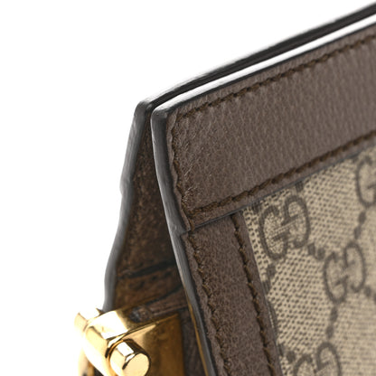 Gucci GG Supreme Monogram Web Medium Ophidia Chain Shoulder Bag Brown 12 of 14