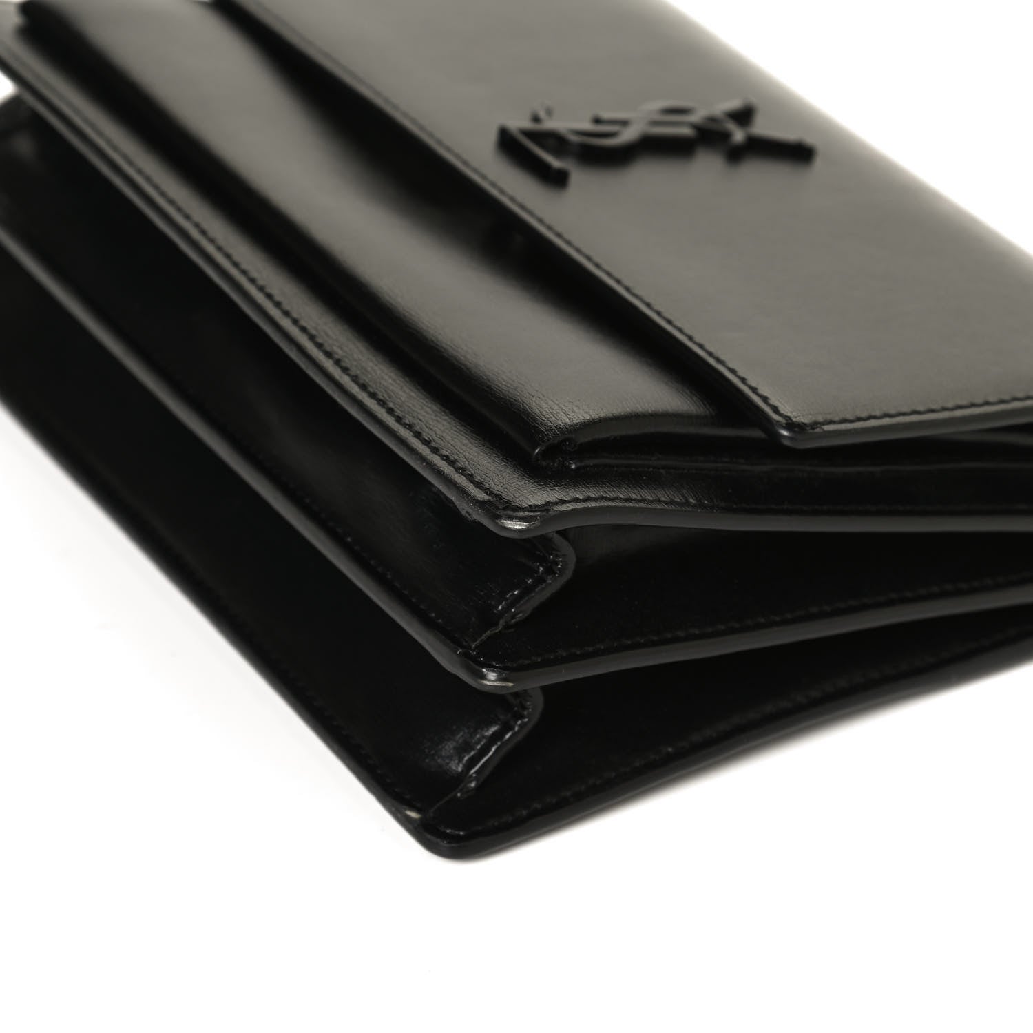 Saint Laurent Calfskin Medium Monogram Sunset Black 10 of 11