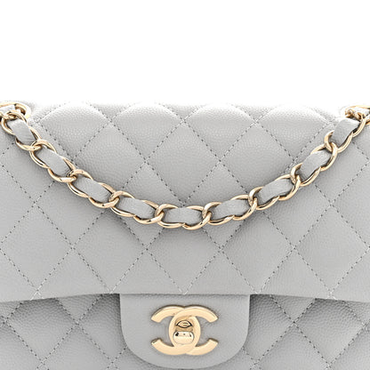 Chanel Caviar Quilted Small Double Flap Grey 8 of 10
