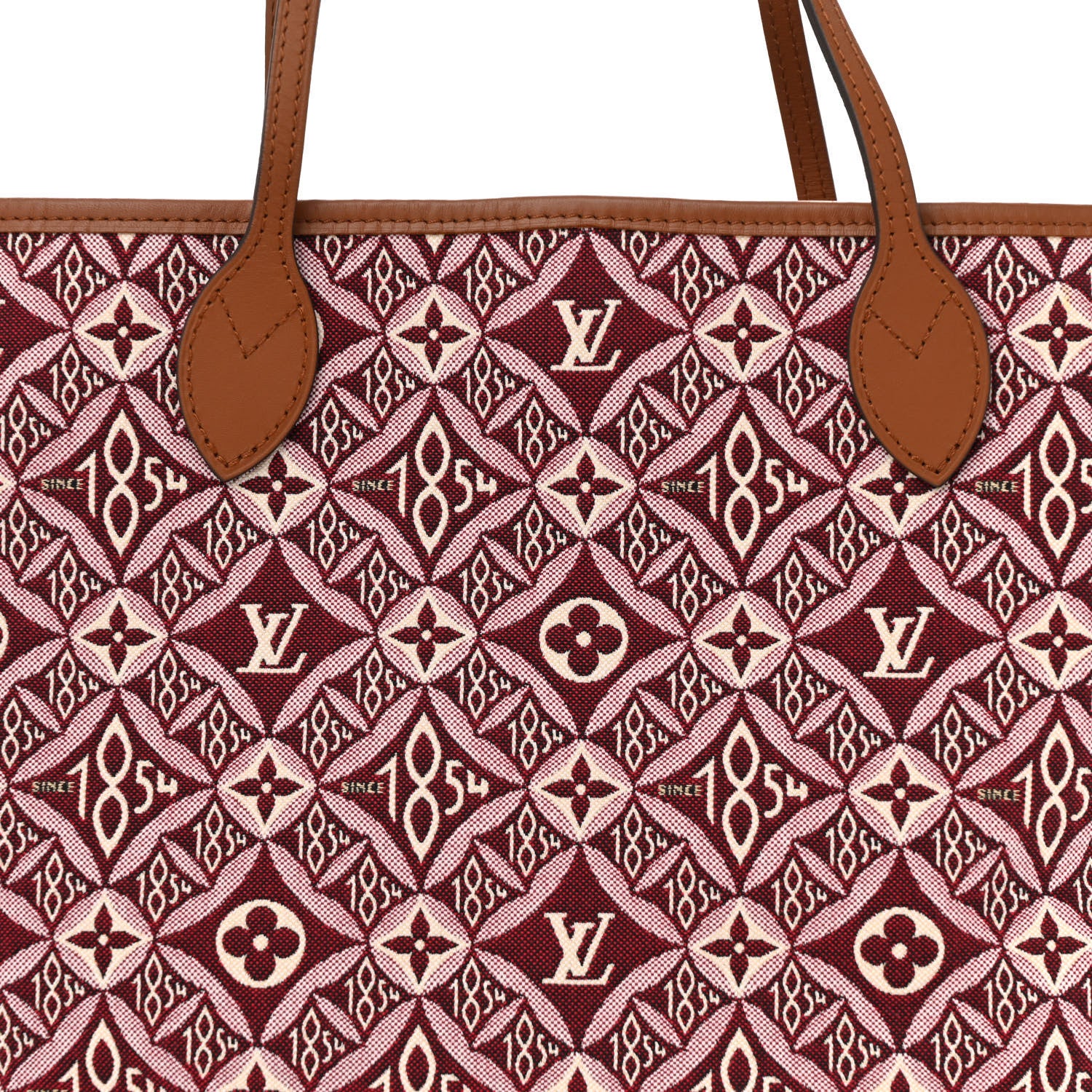 Louis Vuitton Jacquard Since 1854 Neverfull MM Bordeaux 8 of 12