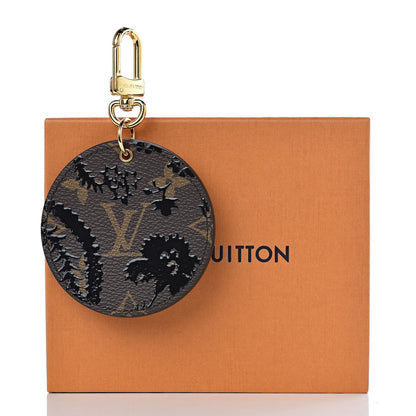 Louis Vuitton Monogram Blossom Bag Charm Key Holder Black 4 of 4