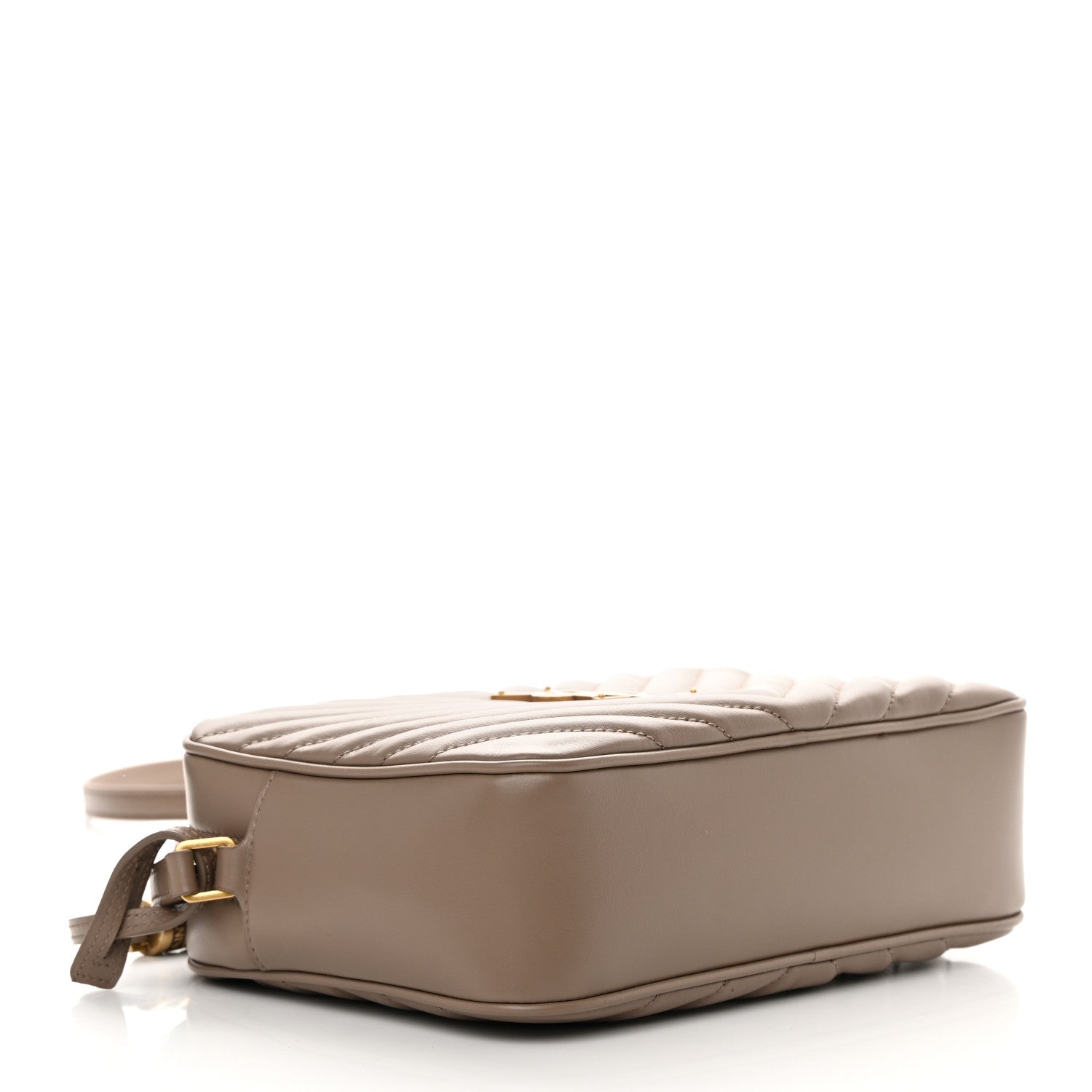 Saint Laurent Calfskin Matelasse Monogram Lou Camera Bag Taupe 4 of 13
