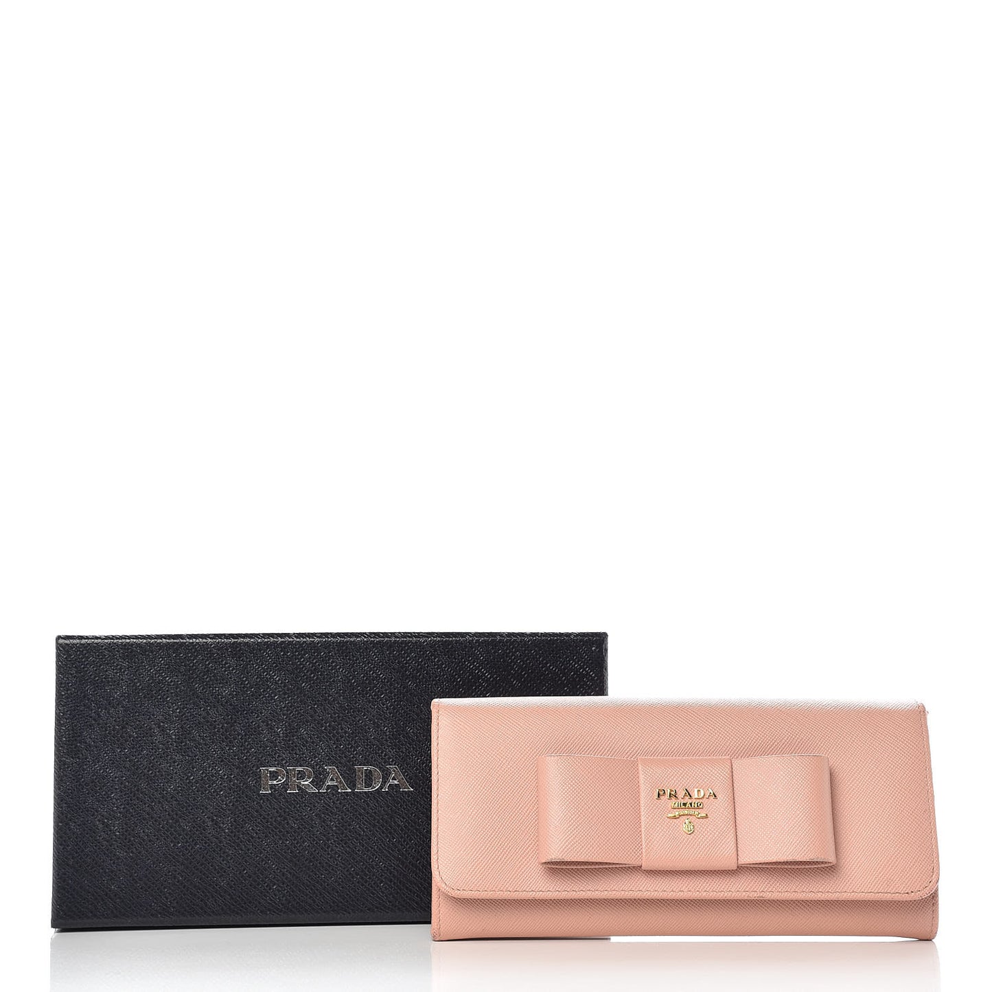 Saffiano Bow Continental Wallet Orchidea
