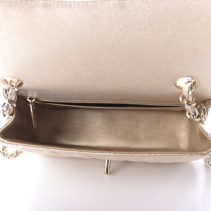 Chanel Metallic Lambskin Quilted Mini Rectangular Flap Gold 5 of 10