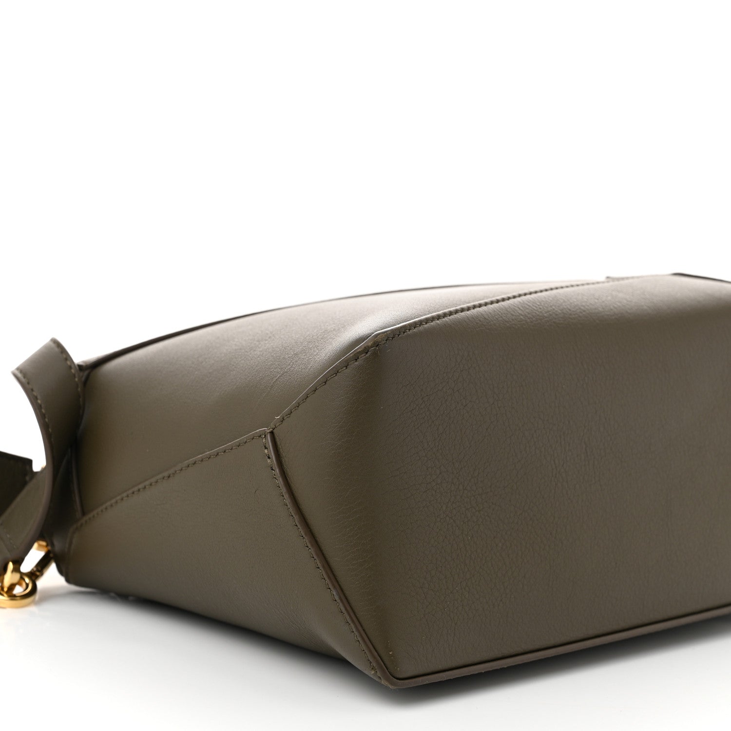 Loewe Calfskin Small Puzzle Edge Bag Dark Khaki Green 8 of 10