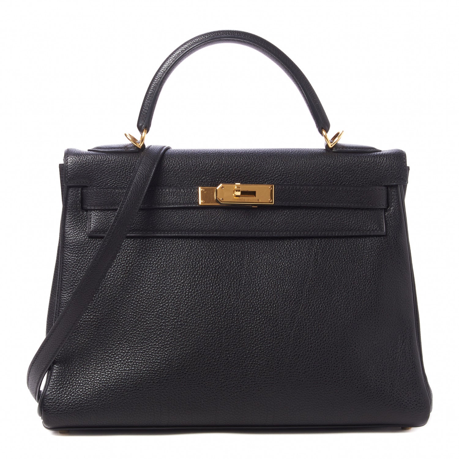 Hermes Togo Kelly Retourne 32 Black 1 of 25