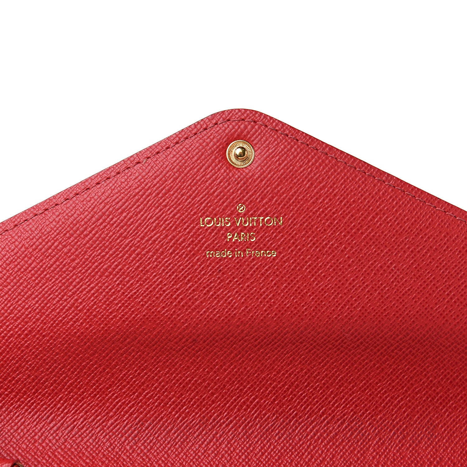 Louis Vuitton Damier Ebene Josephine Wallet Red 6 of 11