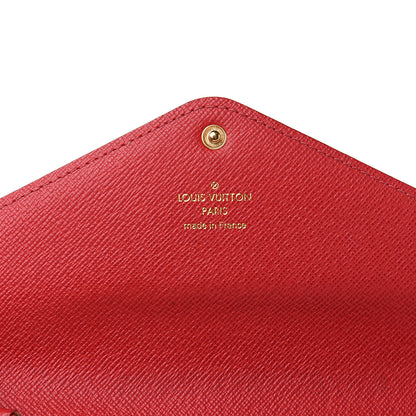 Louis Vuitton Damier Ebene Josephine Wallet Red 6 of 11