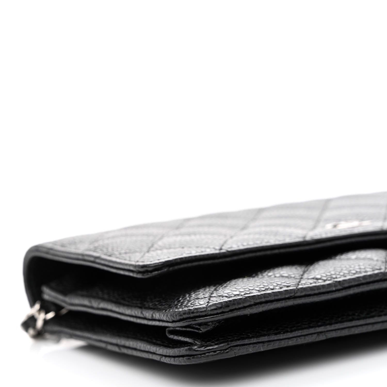 Chanel Caviar Quilted Wallet On Chain WOC Black 11 of 12