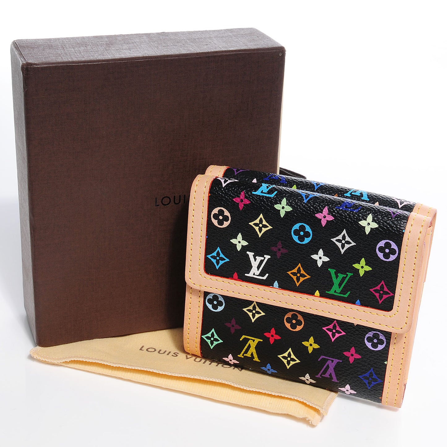 Monogram Multicolor Elise Wallet Black