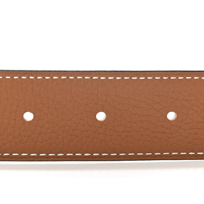 Hermes Box Togo 32mm H Belt 80 Rouge H Gold 3 of 7