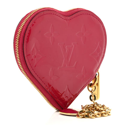 Louis Vuitton Vernis Heart Coin Purse Rose Indien 3 of 14