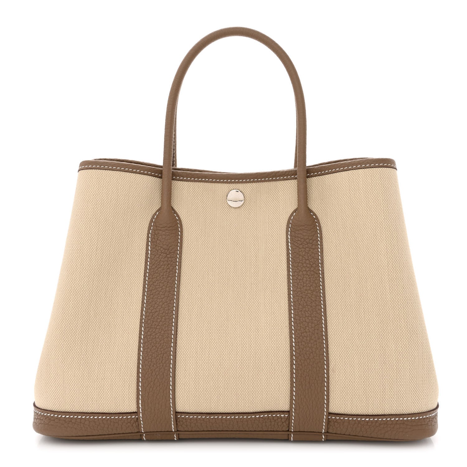 Hermes Twill D Negonda Garden Party 30 TPM Tote Beton Etoupe 1 of 10