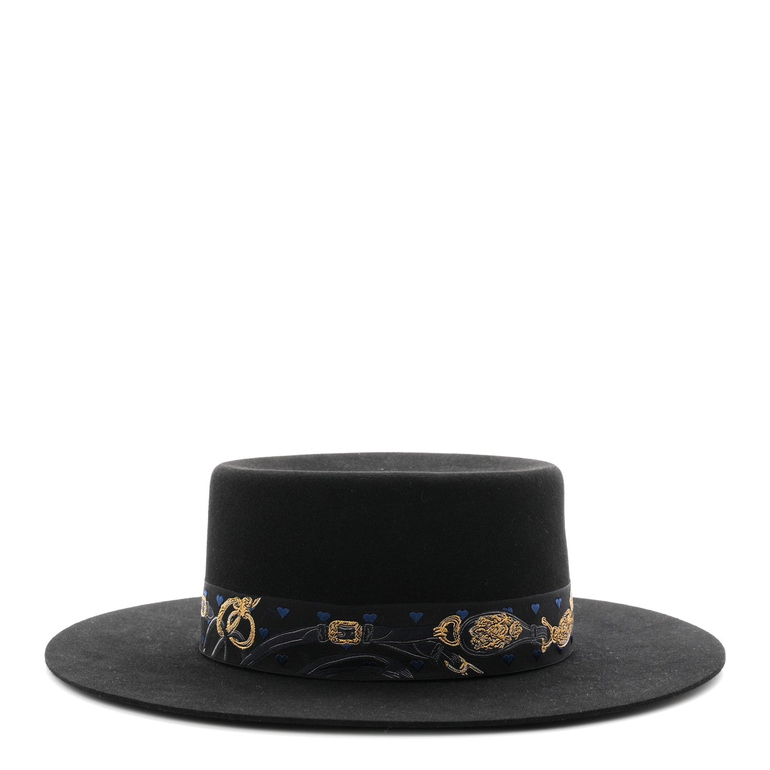 Hermes Rabbit Felt Dakota Love Hat 59 Black 9 of 16