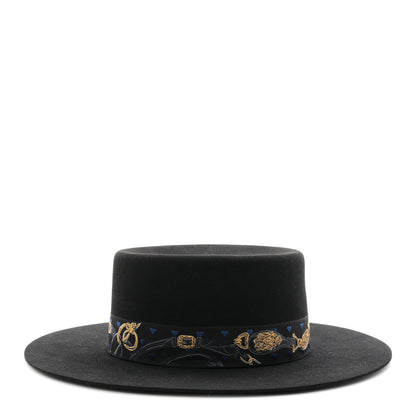 Hermes Rabbit Felt Dakota Love Hat 59 Black 9 of 16