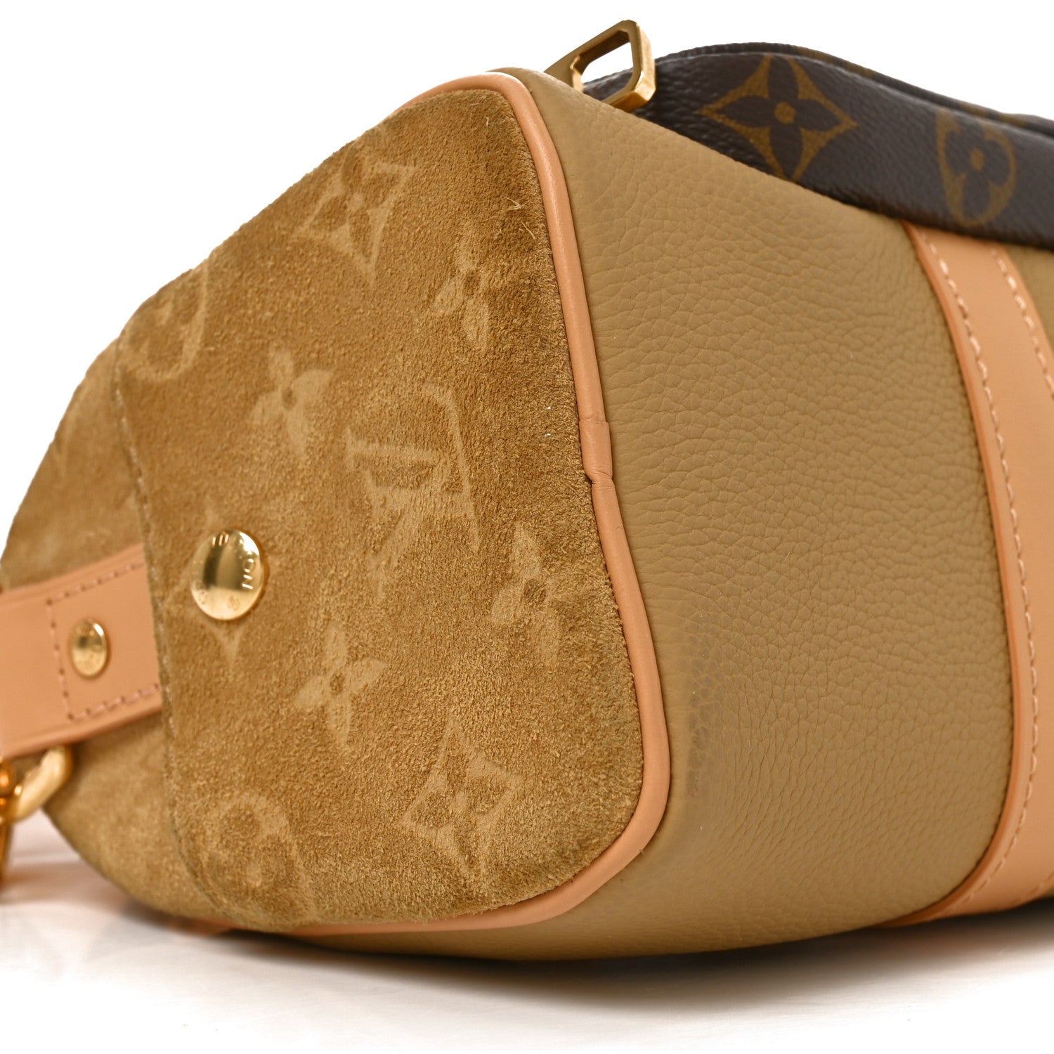 Louis Vuitton Taurillon Suede Monogram Cargo Keepall Bandouliere 25 7 of 8