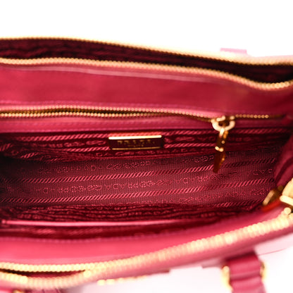 Prada Saffiano Mini Galleria Double Zip Tote Peonia 6 of 12