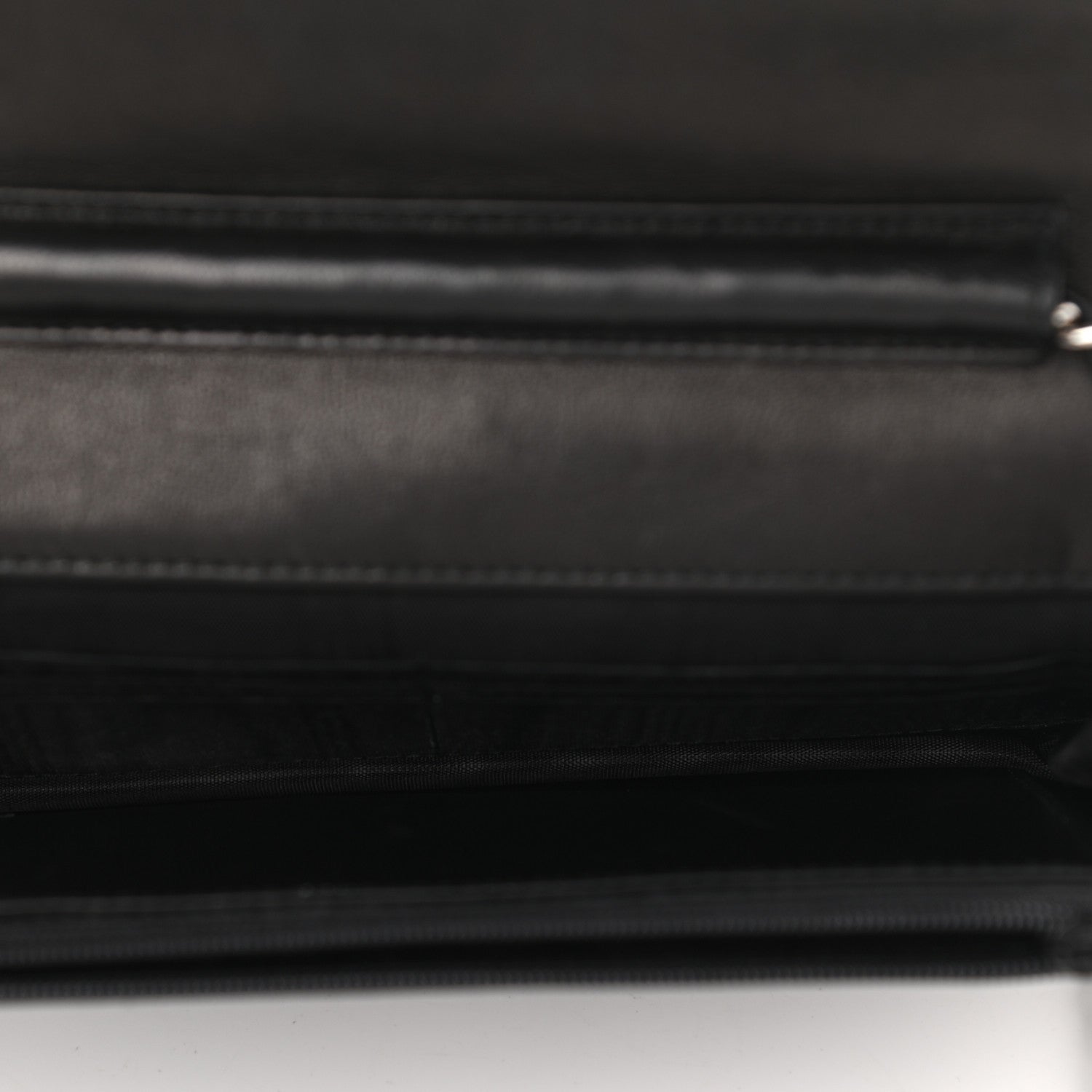Chanel Caviar Timeless CC Wallet On Chain WOC Black 5 of 10