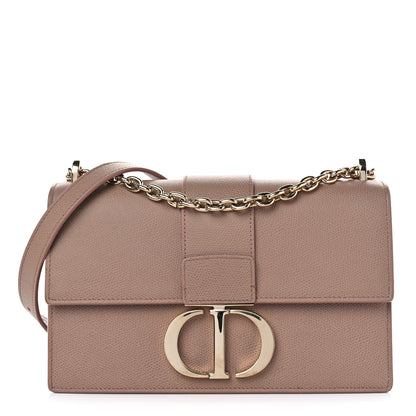 Christian Dior Grained Calfskin 30 Montaigne Chain Flap Bag Blush 1 of 14