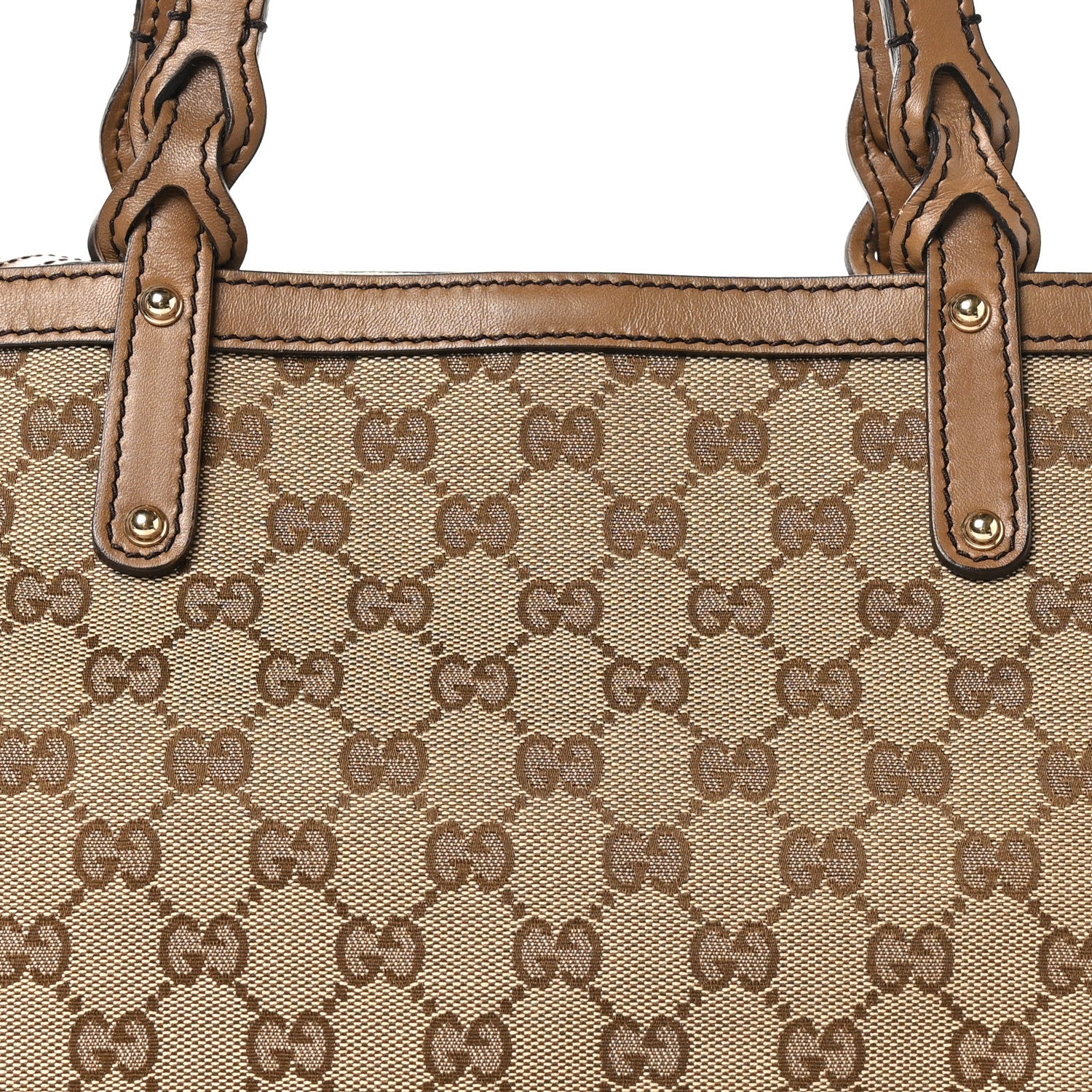 Gucci Monogram Small Craft Tote Light Brown 9 of 12