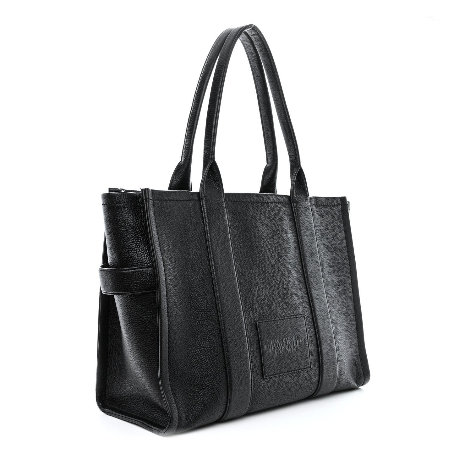 Grained Calfskin Large The Tote Bag Black