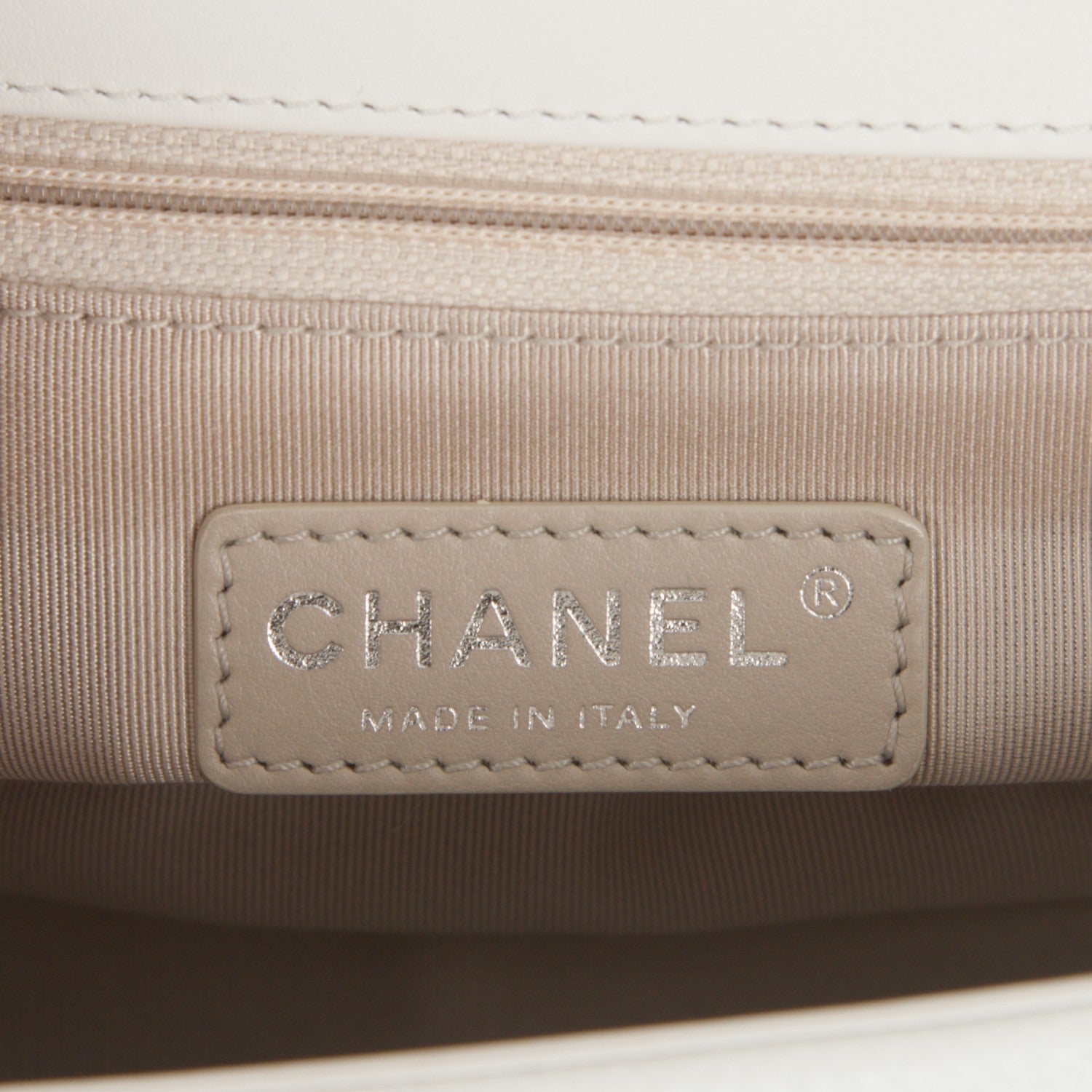 Chanel Patent Goatskin Quilted New Medium Boy Flap White 6 of 7