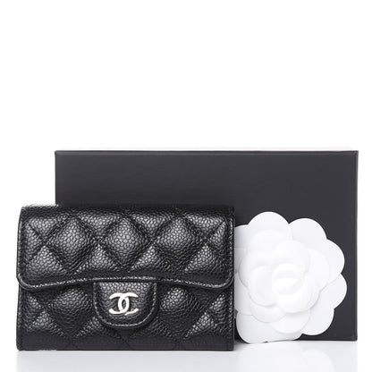 Chanel Caviar Quilted Flap Card Holder Black 9 of 9