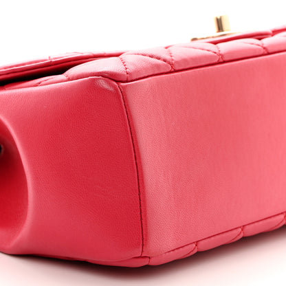 Chanel Lambskin Quilted Medium Mademoiselle Chic Flap Pink 9 of 10