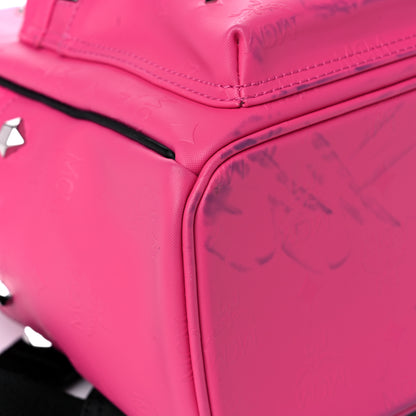 MCM Odeon Studded Small Backpack Beetroot Pink 9 of 20