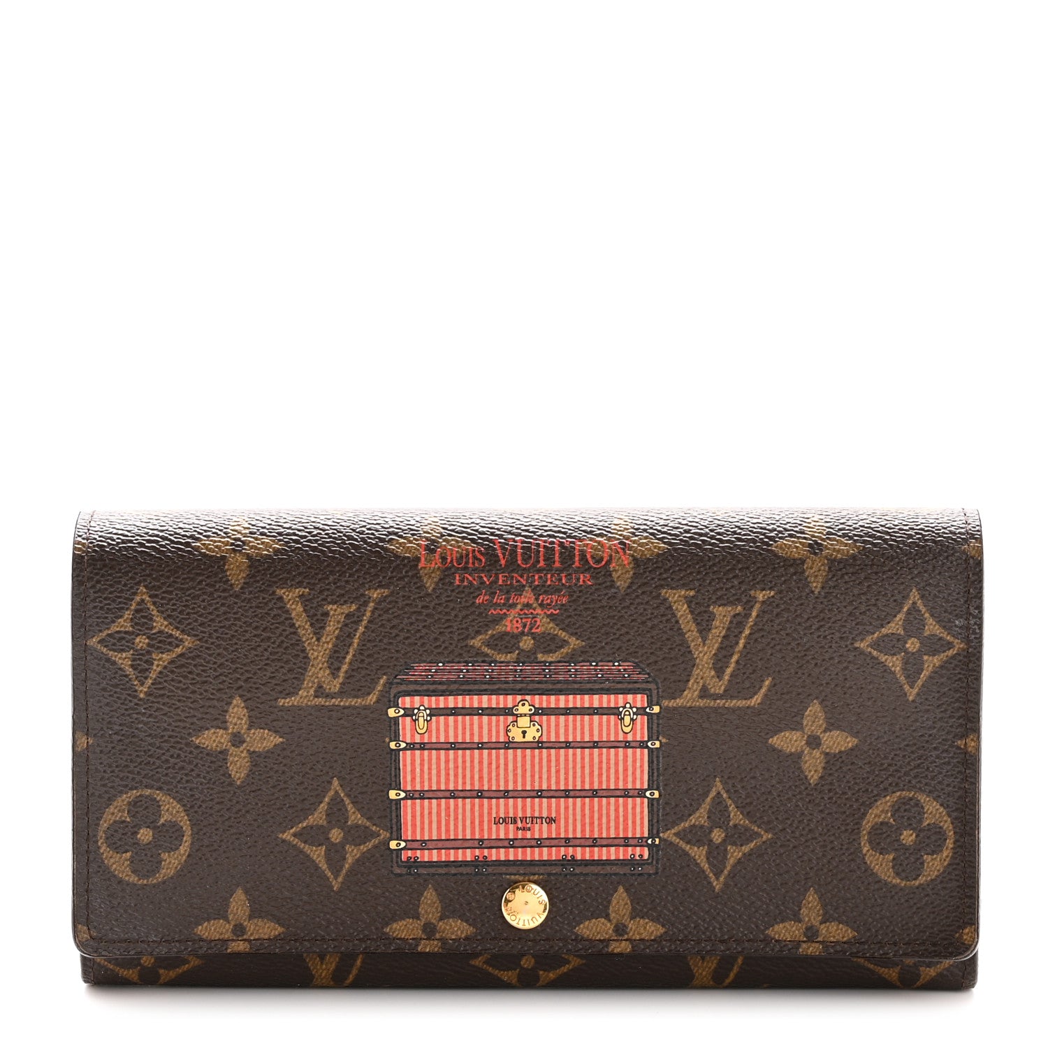 Louis Vuitton Monogram Trunks and Locks Sarah Wallet 1 of 11