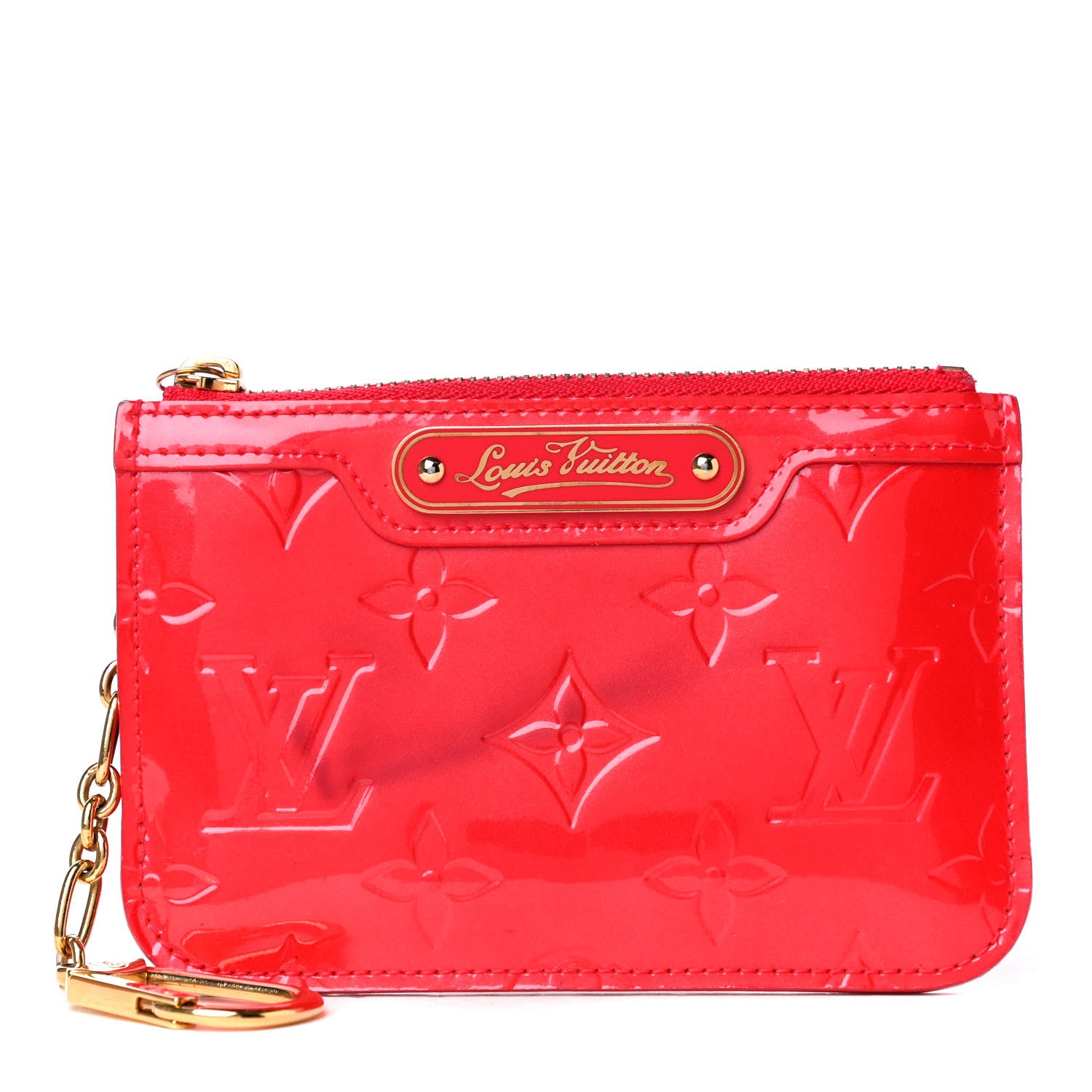 Louis Vuitton Vernis Key Pouch Rouge Grenadine 1 of 4