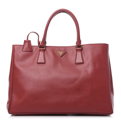 Prada Saffiano Lux Large Tote Fuoco 1 of 14