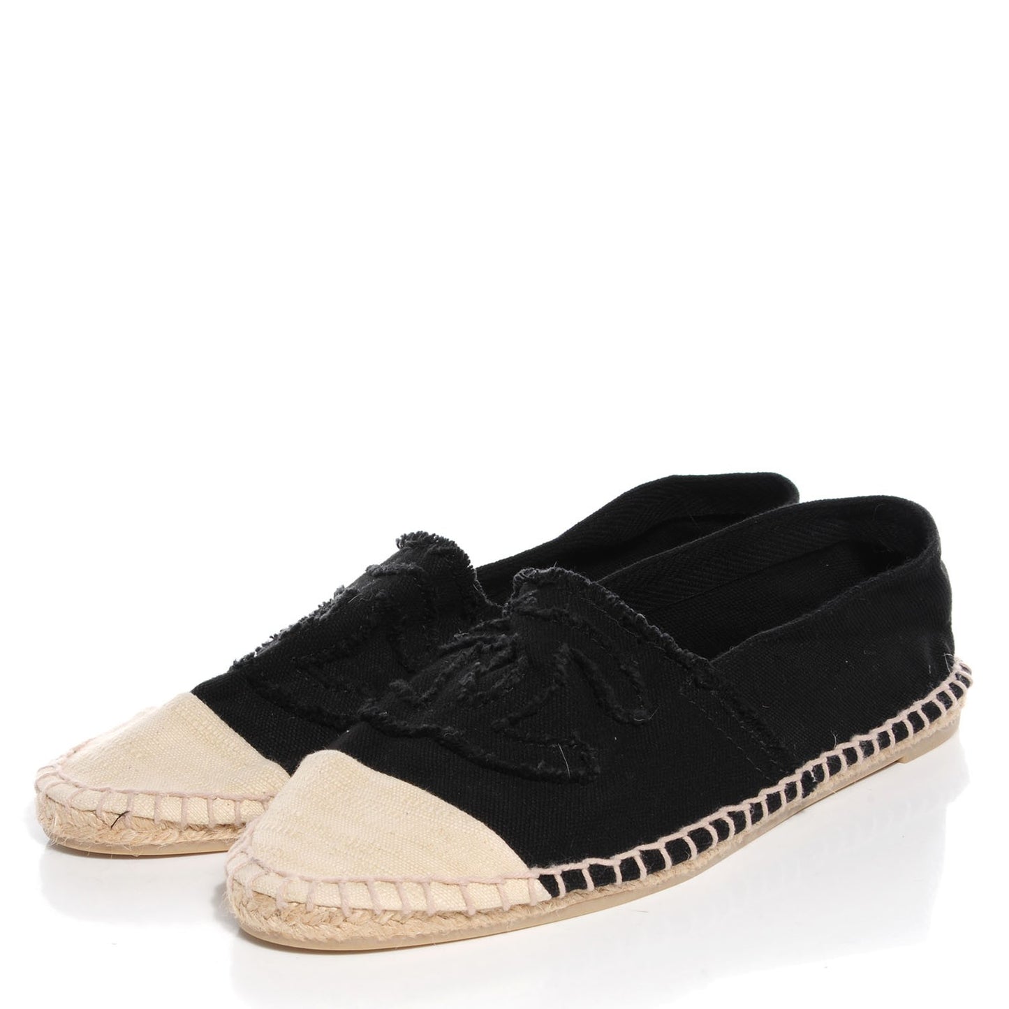 Toile CC Espadrilles Black Beige 39
