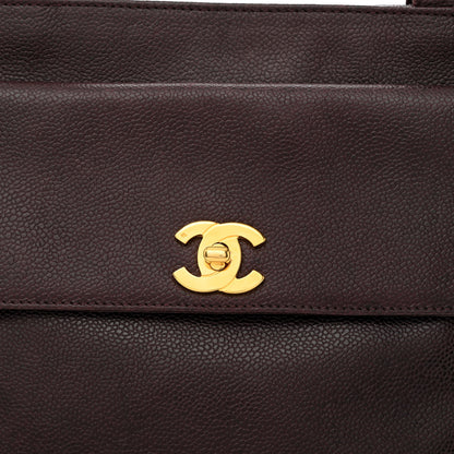 Chanel Caviar Flap Shoulder Bag Brown 8 of 11