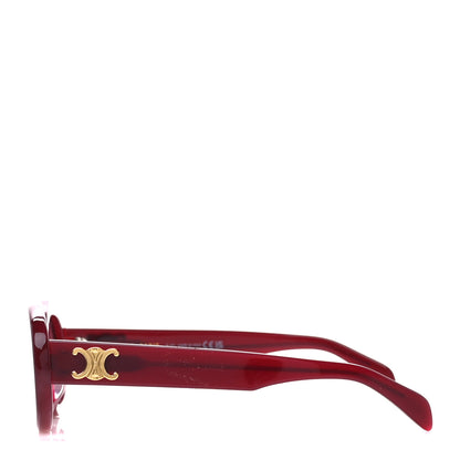 Celine Acetate Triomphe 01 Sunglasses CL 40194U Milky Burgundy 3 of 10