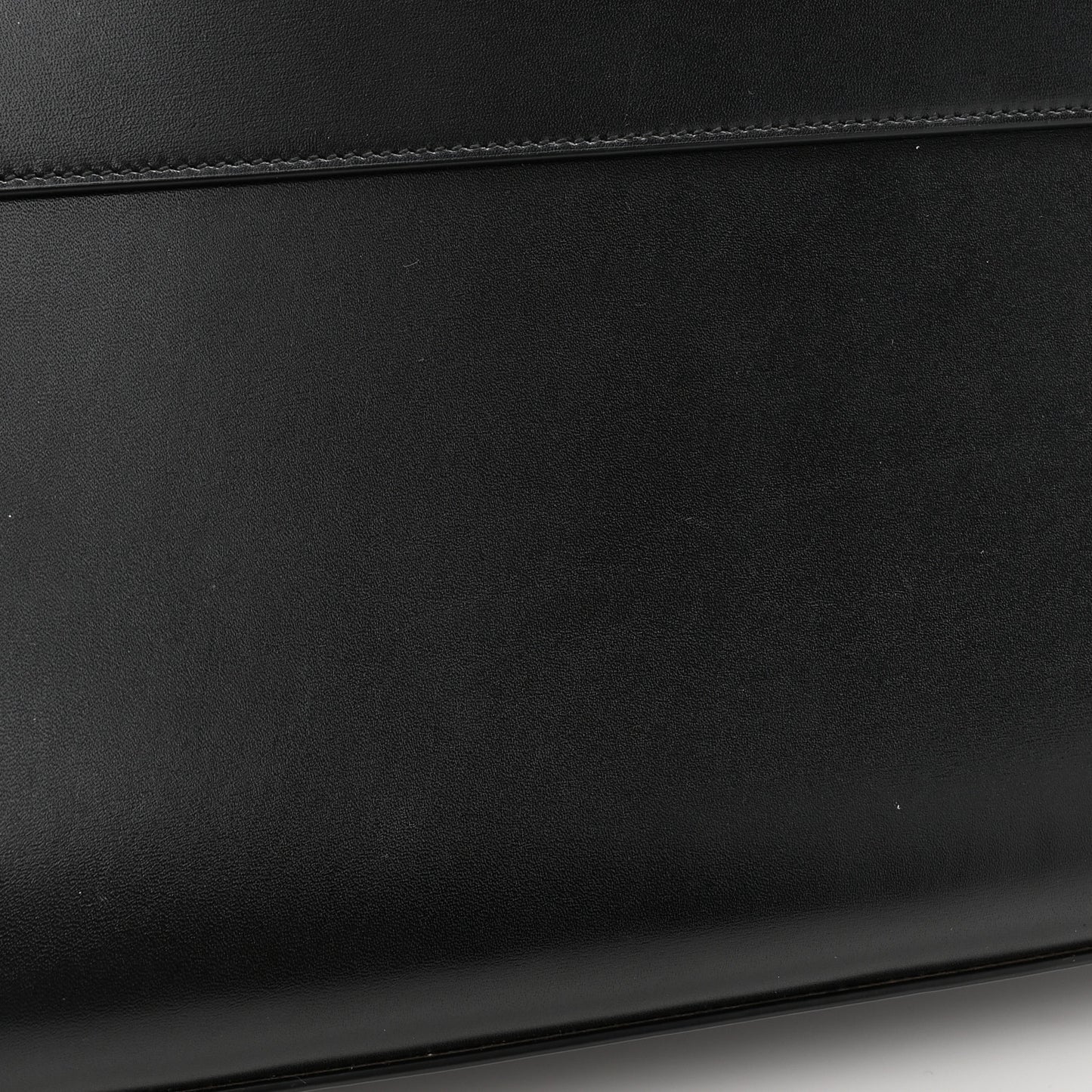Smooth Calfskin Manhattan Shoulder Bag Black