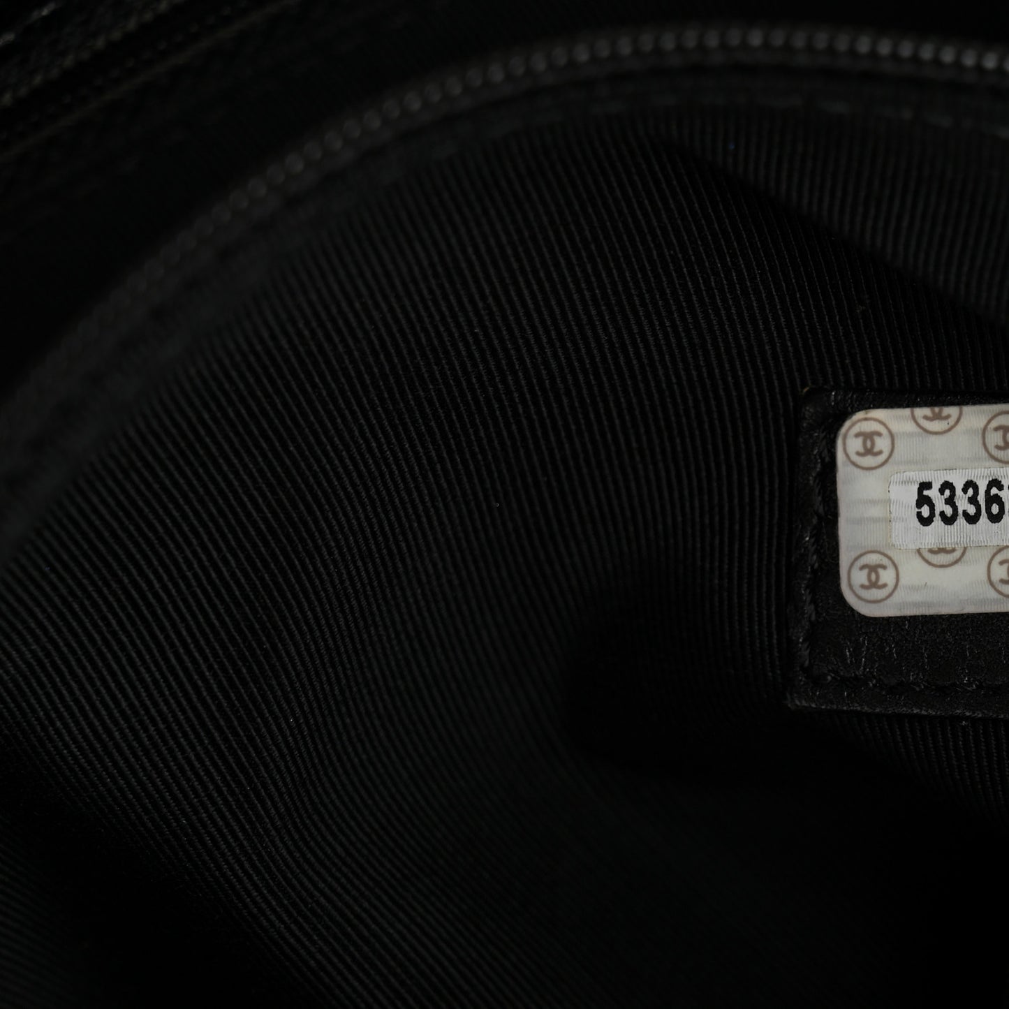 Caviar Large CC Shoulder Bag Black