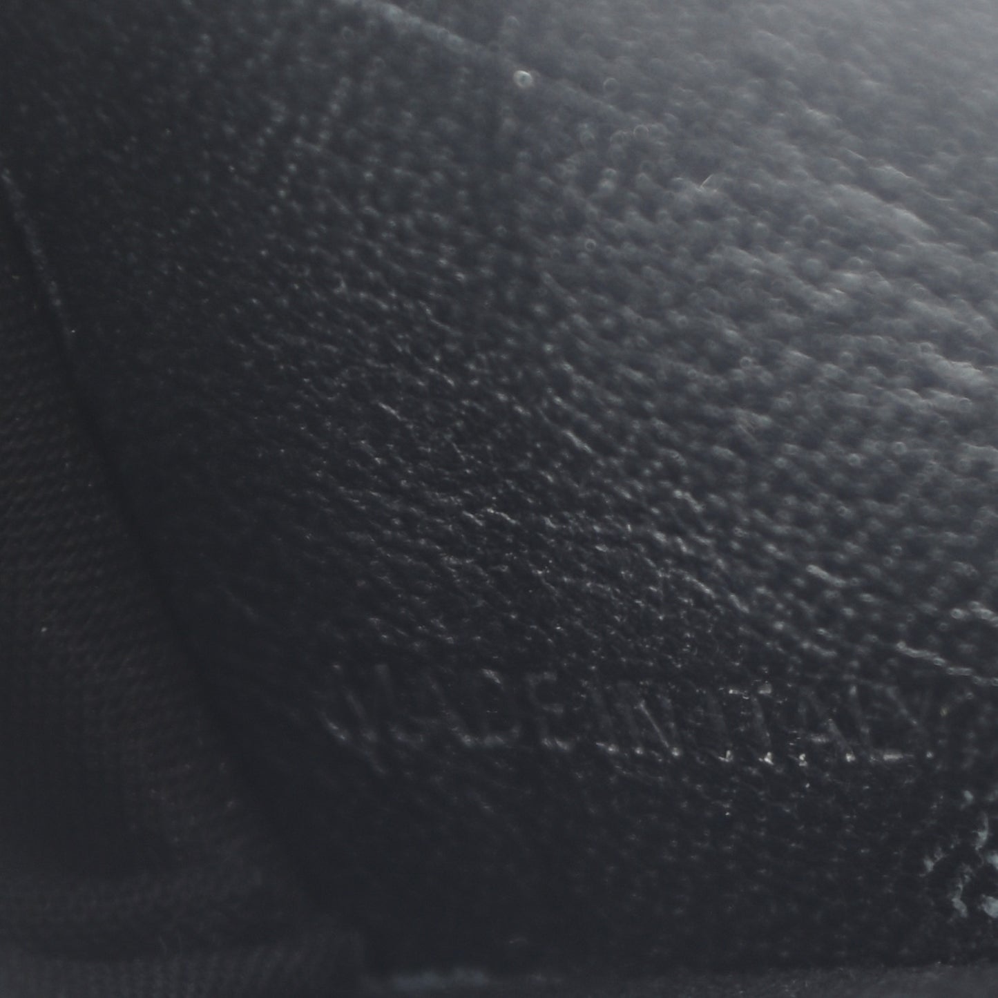 Metallic Goatskin Logo Mini Everyday Wallet Argent Black